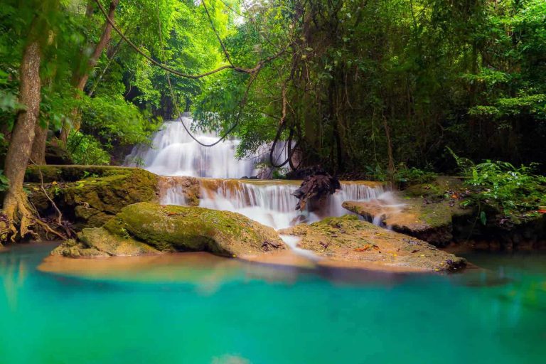 Erawan Waterfall, Erawan National Park, Kanchanaburi Thailand Emerald Waterfall5