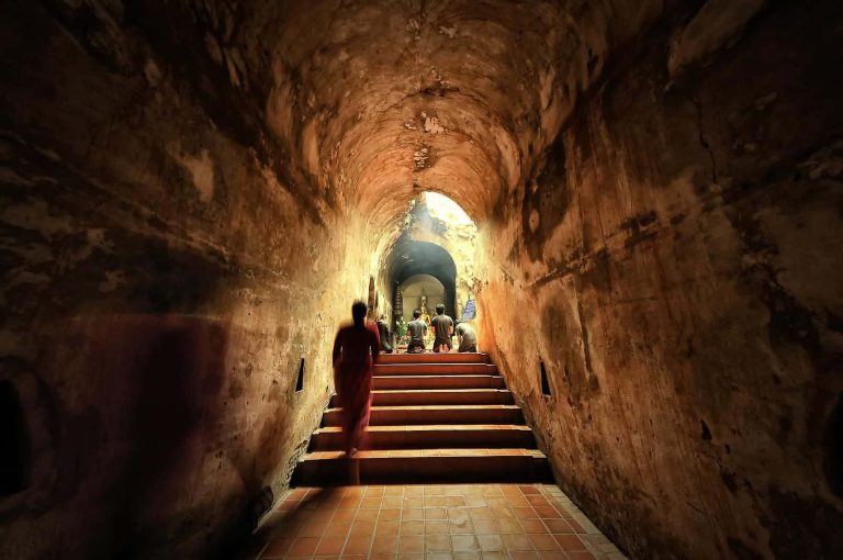 The Ancient Tunnelu Mong Temple Chiangmai Thailand