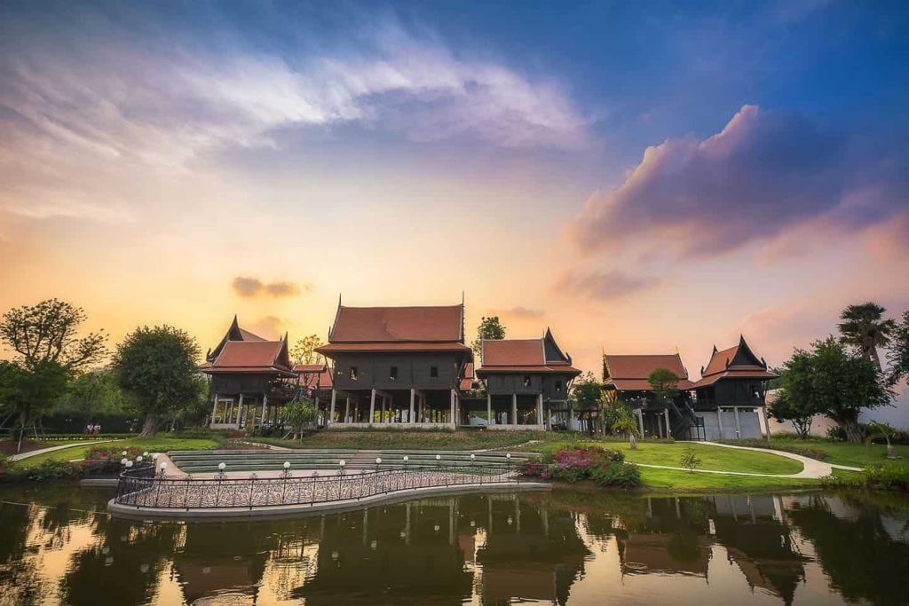 View Of The Ancient Mallika City In Kanchanaburi Thailand