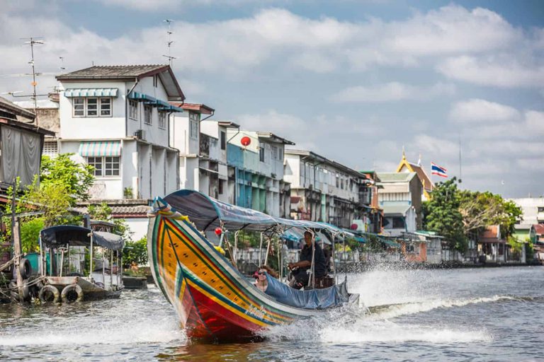 Longtail Boat On The Bangkok Canal