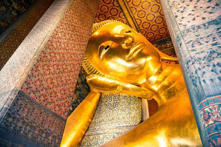 Reclining Buddha Statue At Wat Pho, Or Temple Of Reclining Buddha