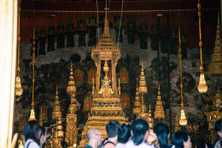 The Emerald Buddha, Highly Reverred Buddha Statue Made Of A Single Piece Of Jade In Bangkok's Temple Of The Emerald Buddha