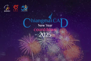 chiang mai new year countdown fireworks 2025 | spectacular celebration by cad