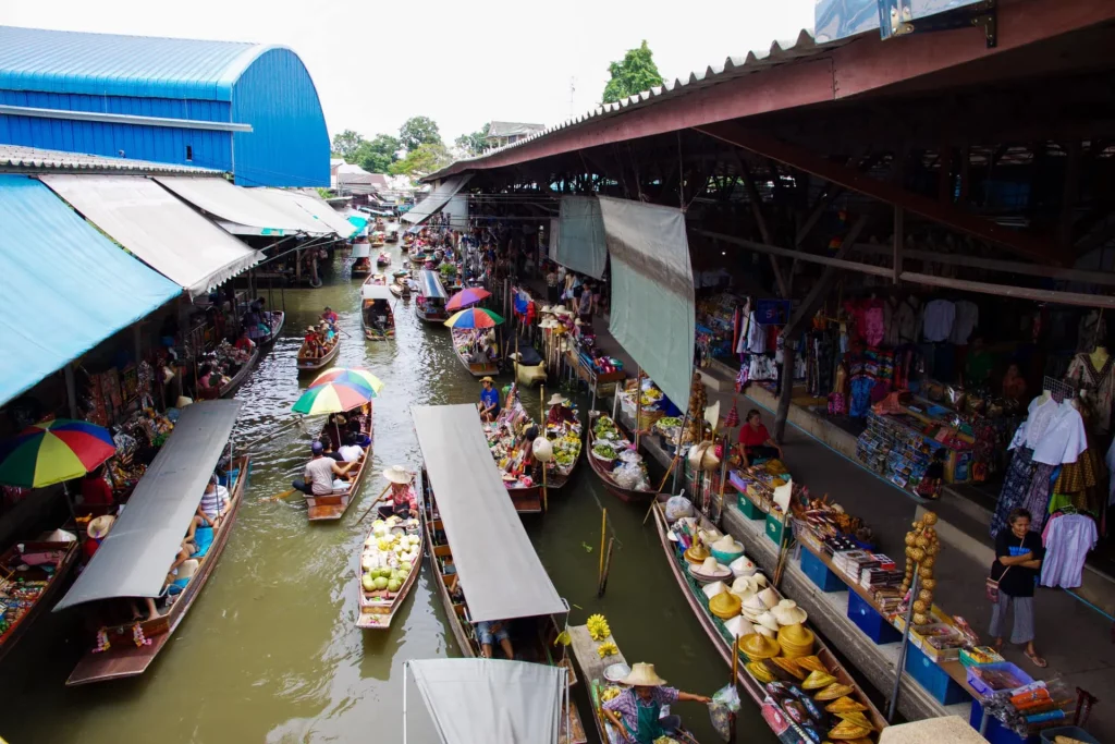 floating market damnoen saduak & elephant experience